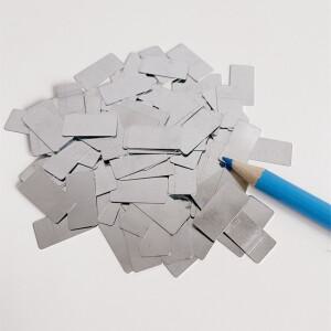 자석 금속화 필름 아연 도금 시트 철 판금 녹슬지 않는 접이식 Diy 수제 미니 소형 소형 철판 가공 맞춤