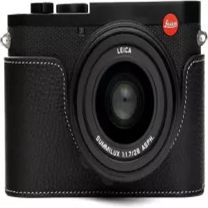 라이카 Q2 카메라 케이스 볼린US 핸드메이드 리얼 가죽 하프 가방 커버 하단 개방 버전 + 핸드