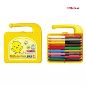 블루투야 색용 노랑병아리용 18색 유아크레파스 1P 아기용