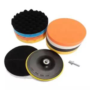 차량 광택 패드 자동차 폴리싱 스펀지 전동 드릴 광택 패드 마무리 코팅 컴파운드 스크래치 유리막 페인트