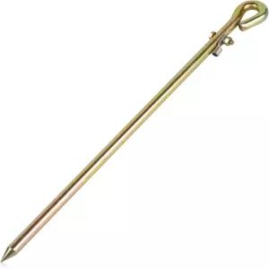 모키쿠바 - 휴대용 접지봉 접지선 러그가 있는 접지 핀 전기 울타리 안테나 위성 접시 포스트 타이 아웃