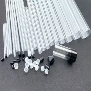 투명 폴리카보네이트 파이프 고투명 경질 원형 중공 플라스틱 수도관 부속 수위조절용