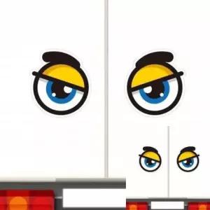 [CAR] 앵그리왕눈11 고휘도반사 대형 차량스티커 280x314mm 졸음방지 차량용눈동자스티커