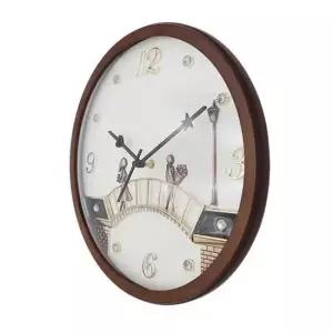 원목 우드프레임 무소음 벽시계 사무실 인테리어 35cm 시계 디지털시계 벽걸이시계 인테리어용품 벽시계