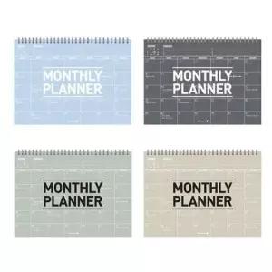 학생스케줄러 투명 월간 스케줄러 (색상랜덤) 13개월 일정관리 X3개