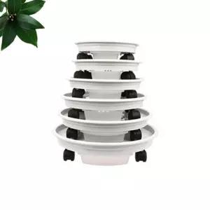 (7호) 이동식 물받이 화분 받침대/물받침/바퀴형/바퀴달린/플라스틱/원형/원에/공간/활용/실내/베란다