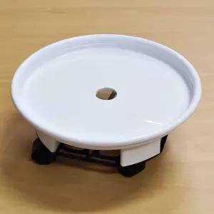 바퀴달린 이동식 화분 받침 물받이 서랍 받침대/물받침/원에/공간/활용/실내/베란다/다용도/바퀴달린/원형