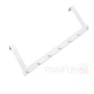 [생활] 7구 도어후크 화이트 문걸이 무타공후크 모자고리 도어행거 문고리후크