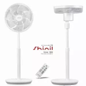 프리미엄 3D입체회전 BLDC 저소음 리모컨 스탠드 선풍기 12단계풍속 8시간타이머 좌석용 사무실 가정용