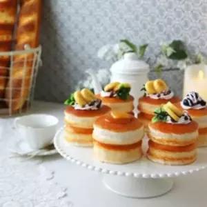 과일스탠드 폴카도트 케이크스탠드(1단) 마카롱 과일 디저트접시