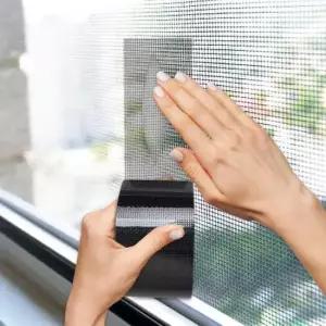 미세방충망 방충망 보수테이프 블랙/수리 구멍 패치 물구멍 샷시