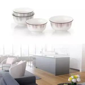 국그릇 스텐 도자기 업소용 국 대접 5개입 색상랜덤 냉면그릇