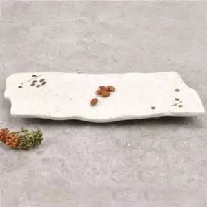 플레이팅접시 멜라민 접시 생선접시 사각접시 플레이팅 36.8cm