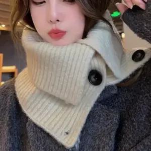 4색 1개 니트 넥워머 케이프 머플러 목토시 숄 보온워 겨울넥워머 목커버 방한용품