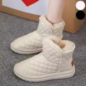 안감 털 방한 유광 빵빵한 패딩부츠 마름모 여성 여성방한화 털신발 털부츠 캐주얼부츠