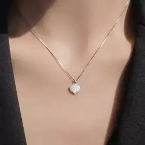 여성 조개 블드체인 목걸이 1P 데일리 포인트 선물 조개목걸이 패션목걸이 블드체인목걸이