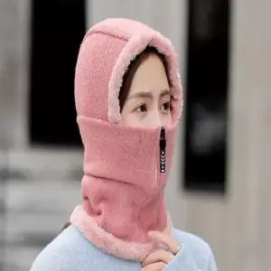 3컬러 2in1 겨울 방한 지퍼형 퍼 기모 넥워머 털모자 목토시 골프넥워머 방한용품