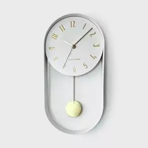 무선벽시계 북유럽 숫자 거실 인테리어 무소음 추시계 화이트