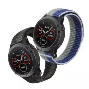 포러너 스포츠 엔듀로 나일론 가민 Garmin 퀵핏 밴드 택틱스 스트랩 루프 스마트워치 우븐 디센트 22/26mm