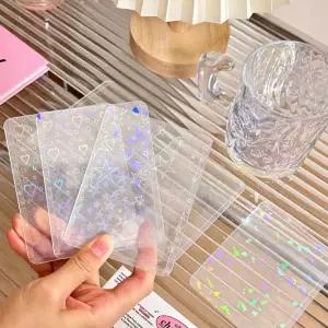 아이돌 굿즈 수집 포토카드 홀로그램 큰하트 탑로더 포카 보관 케이스