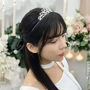B 티아라 정품 저렴한 세일 웨딩 왕관머리띠