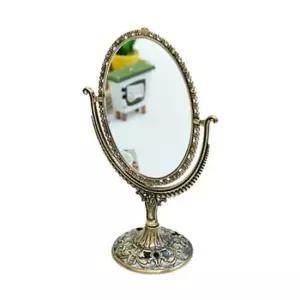 SE 큐빅 타원 거울 신주 중형 큐빅타원 중 신주 인테리어 거울 시계 액자 탁상용거울