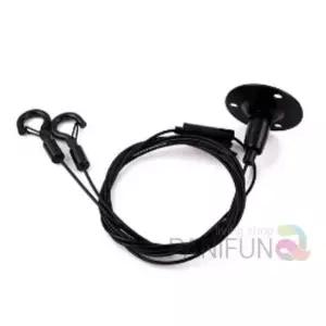 [생활] 그림걸이 고하중 흑색 레일부속 갤러리액자걸이 와이어사진걸이 천정고리 액자거는방법