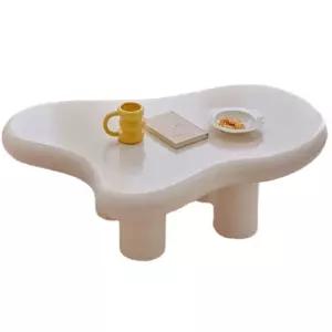 테이블 거실 인테리어 비정형 밥상 다이닝 구름모양 낮은 좌식 카페 100x69x30 탁자