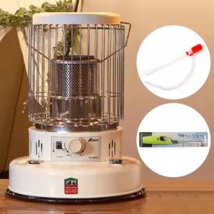 [비밀특가] 알파카 캠핑 기름 난로 APC-J460CW 크림화이트 등유 히터 심지 석유