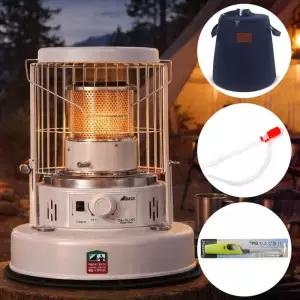 [비밀특가] 알파카 캠핑 기름 난로 APC-SB460CW 스마트 크림화이트 가방포함 등유 히터 심지 석유