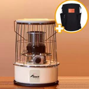 [비밀특가] 알파카 캠핑 기름 난로 APC-C77CW 크림화이트 콤팩트 가방포함 등유 히터 심지 석유