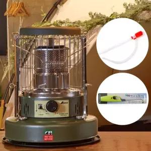 알파카 난로 카키에디션 TS-460 스마트 야외용 캠핑 등유 히터 심지 석유