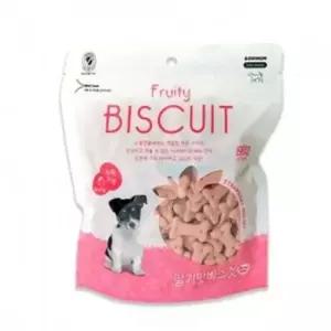 애견간식 바우와우 딸기맛 비스켓 220g 10팩 1타 강아지비스켓 애견비스켓 애견스낵