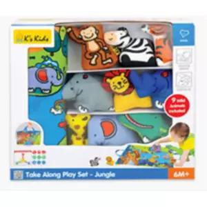 부드러운 동물친구 헝겊 놀이매트 가방 감각자극 아기오감발달 만지기