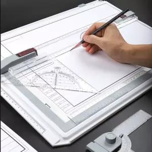 공작 디자이너 제도판 경량 제도기 휴대용 측정 도면