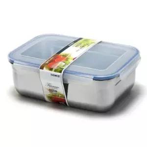 [셀러에이드]키친아트 밀폐용기 사각 스텐 냉장고 반찬통 1000ml