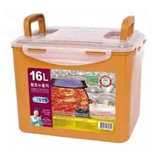 황토 밀폐용기 김치통 냉장고 정리 용기 반찬통 16L-WD1A62A