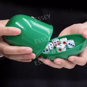 주사위게임 세트 쉐이크 모자모양 카지노 야바위 컬러