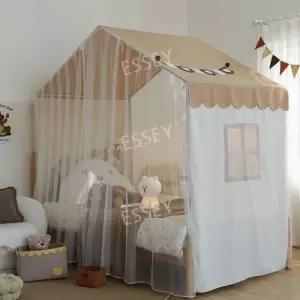 침대 침대캐노피 칸막이 공주침대 캐노피 모기장 텐트 고급