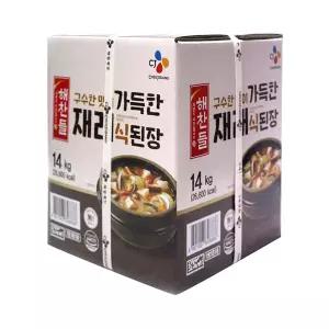 CJ 해찬들 가득한재래식된장 14kg 대용량 업소용 식자재