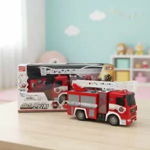 타이탄 RC 사다리 소방차 물분사 작동 RC카 무선조종 중장비 자동차 역할놀이 장난감