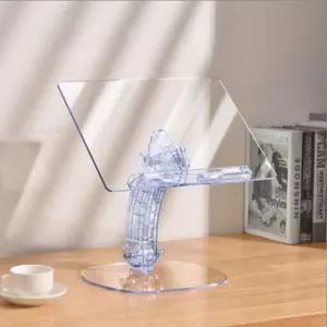 아크릴독서대 접이식 북스탠드 투명거치대 학생용 자세교정 학원 어린이 학교 회사원