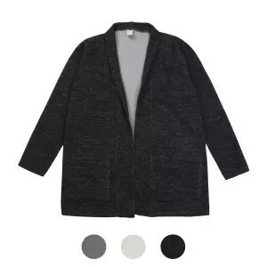 [모로엠] 남성 단추없는 간절기 롱 숄가디건 HIT-JUA-Q017