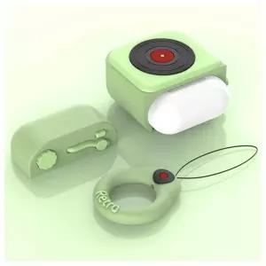 턴테이블 에어팟케이스 실리콘커버 (라이트그린)