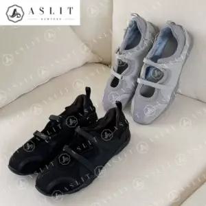 [애슬릿] 여성 스니커즈 투 벨크로 메쉬 플랫 단화 운동화