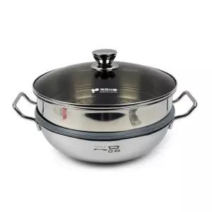 3단냄비덕 인덕션 가스레인지 다양한 열원 일품 3단 찜냄비 28cm