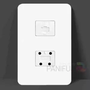 레츠 인터넷모듈 8P 2구 매립형콘센트 랜선모듈러 랜모듈러