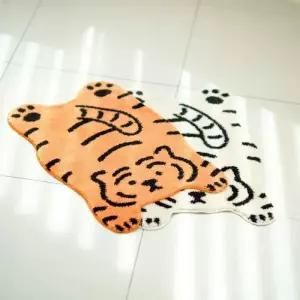 펀치니들 러그 키트 취미 만들기 DIY 호랑이 디자인