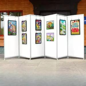 예술 배경판 사진 웨딩 스탠드 접이식 스튜디오 작품 전시대