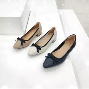 [탠디]by미셸 x24203 소가죽 소재 3cm굽 여성 앞 장식 컴포트 구두 cc7_CC